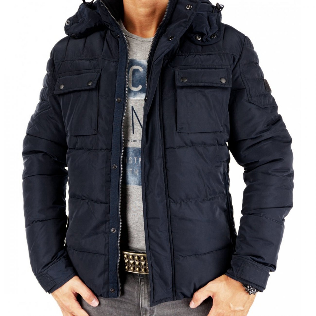 JACK & JONES jjcoGARY Herren Winterjacke Daunenjacke Puffer Regular Fit 2605
