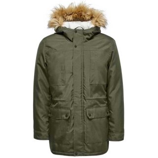 Only & Sons Herren Parka in Schwarz und Gr�n - core-mode.de
