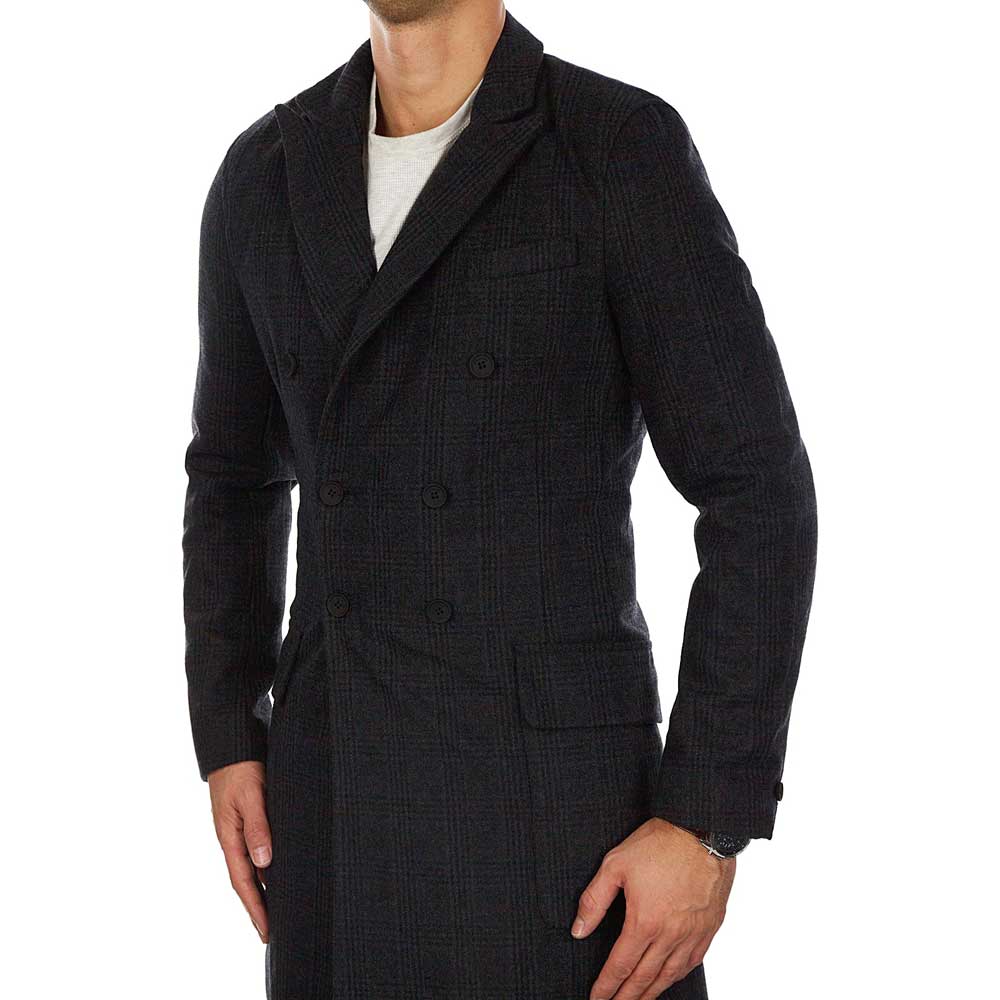 Business Mantel für Herren in dunklem Grau