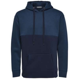 �SELECTED HOMME KAPUZENPULLOVER SLHPATT BLOCK HOOD SWEAT W EX�
