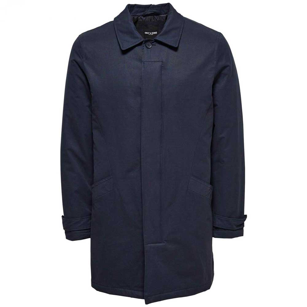 Trenchcoat für Herren in stylishem Navyblau