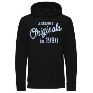 L�ssiger schwarzer Kapuzenpullover Jack & Jones jjorJOIN