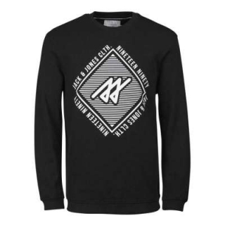 JACK & JONES Herren Sommerpulli jcoPIQUE Sweat in Slim Fit mit coolem Logoprint