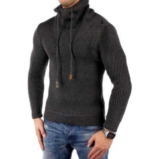 Herren Strickpullover in Slim Fit mit Schalkragen von JEEL