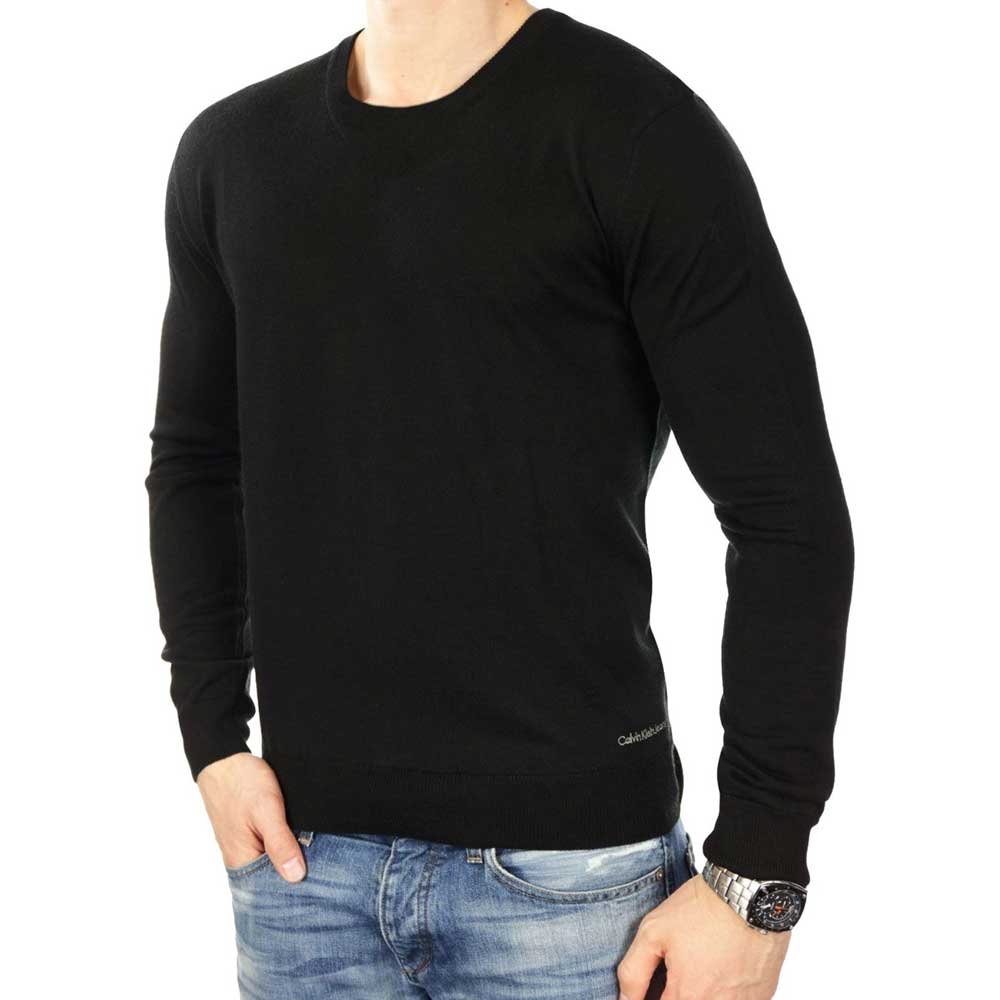 Style mit CALVIN KLEIN! Schwarzer Herrenpullover mit co