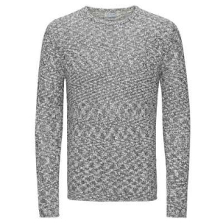 Modischer Strickpullover jjorMEL von JACK & JONES im klassischen Strickmuster