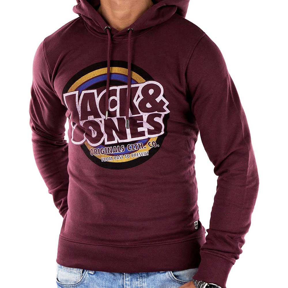 JACK & JONES Herren Kapuzenpullover | Jcoalpha Mountain Print Sweatshirt