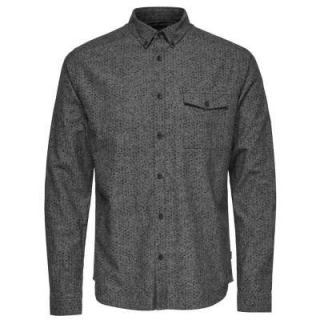Only & Sons Herren Hemd Onstyrone Ls Printed Shirt Grau