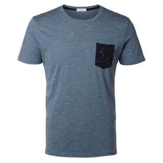 Meliertes Herren T-Shirt mit Brusttasche nur 7,95� - co