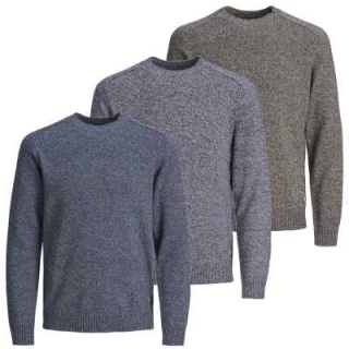 JACK & JONES Herren Strickpullover JorMELIN in drei harmonischen Farbvariationen JACK & JONES Herren Strickpullover JorMELIN in drei harmonischen Farbvariationen