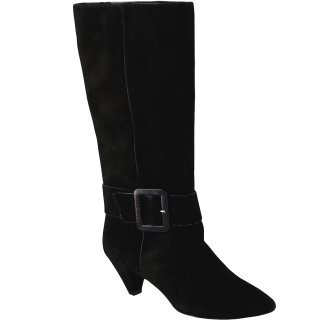 Miss Sixty Damen Stiefel SONIA Buckle Boots Schwarz Wildleder