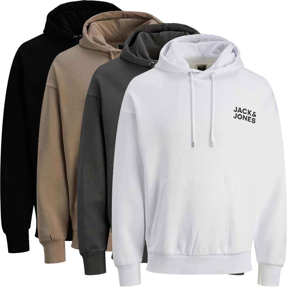 Herren Hoodie Jack And Jones Kapuzenpullover Grau Jack Jones