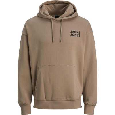Jack & Jones Herren Kapuzenpullover Jcothx Sweat Hoodie Ger Print vorne & hinten