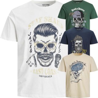 Totenkopf-Printshirt Jordome Jack & Jones - core-mode.d Totenkopf-Printshirt Jordome Jack & Jones - core-mode.d