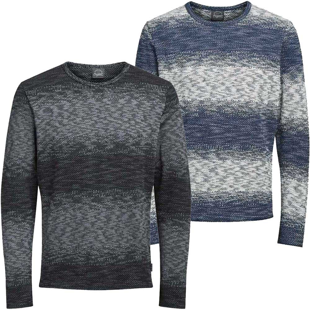 Strickpullover gestreift Herren Winter Pullover