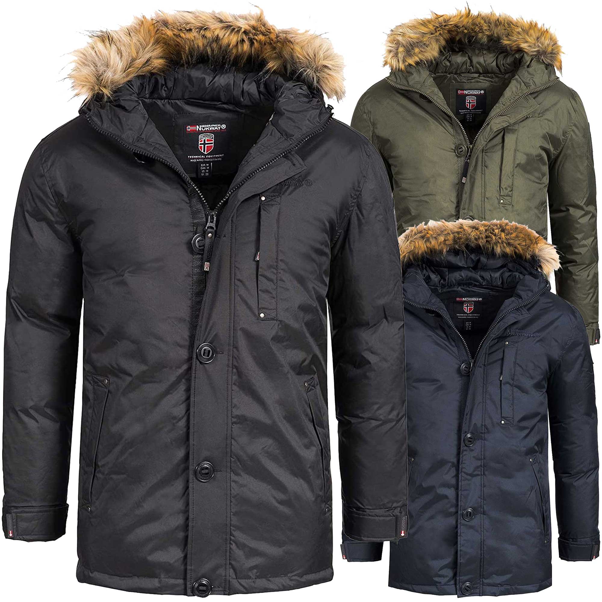 Warmer Herrenparka für den Winter in drei Farben core