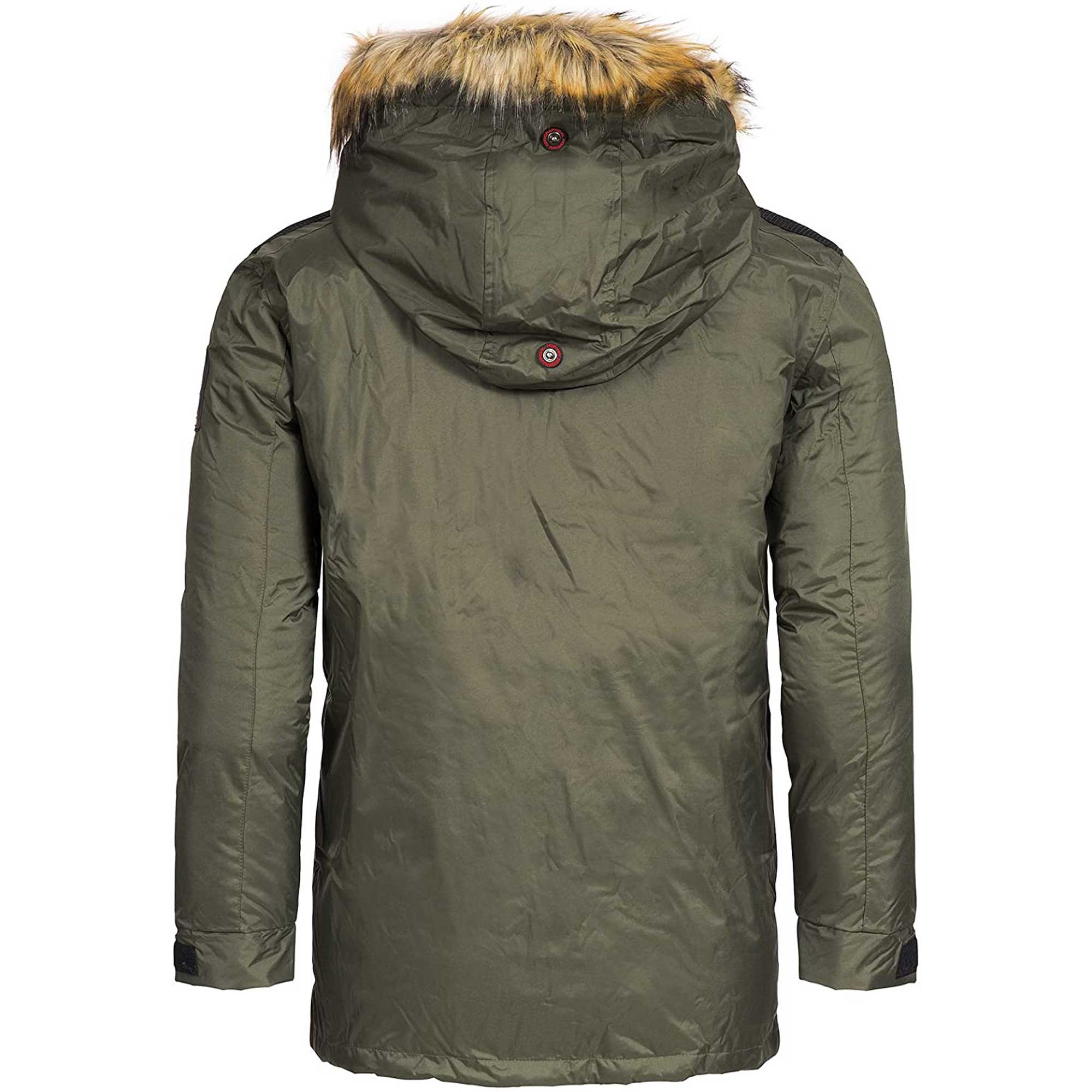LONYA Winterjacke Herren - Gefütterter Winterparka Mit Kapuze | Winddicht & Warm | Outdoor Mantel