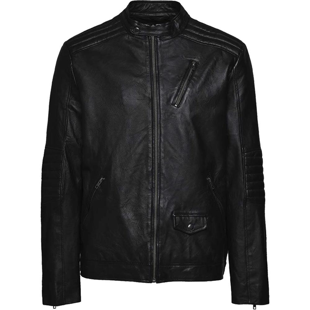 Angesagte Herren Echtlederjacke Von Jack Jones Fur Biker Oder Manner