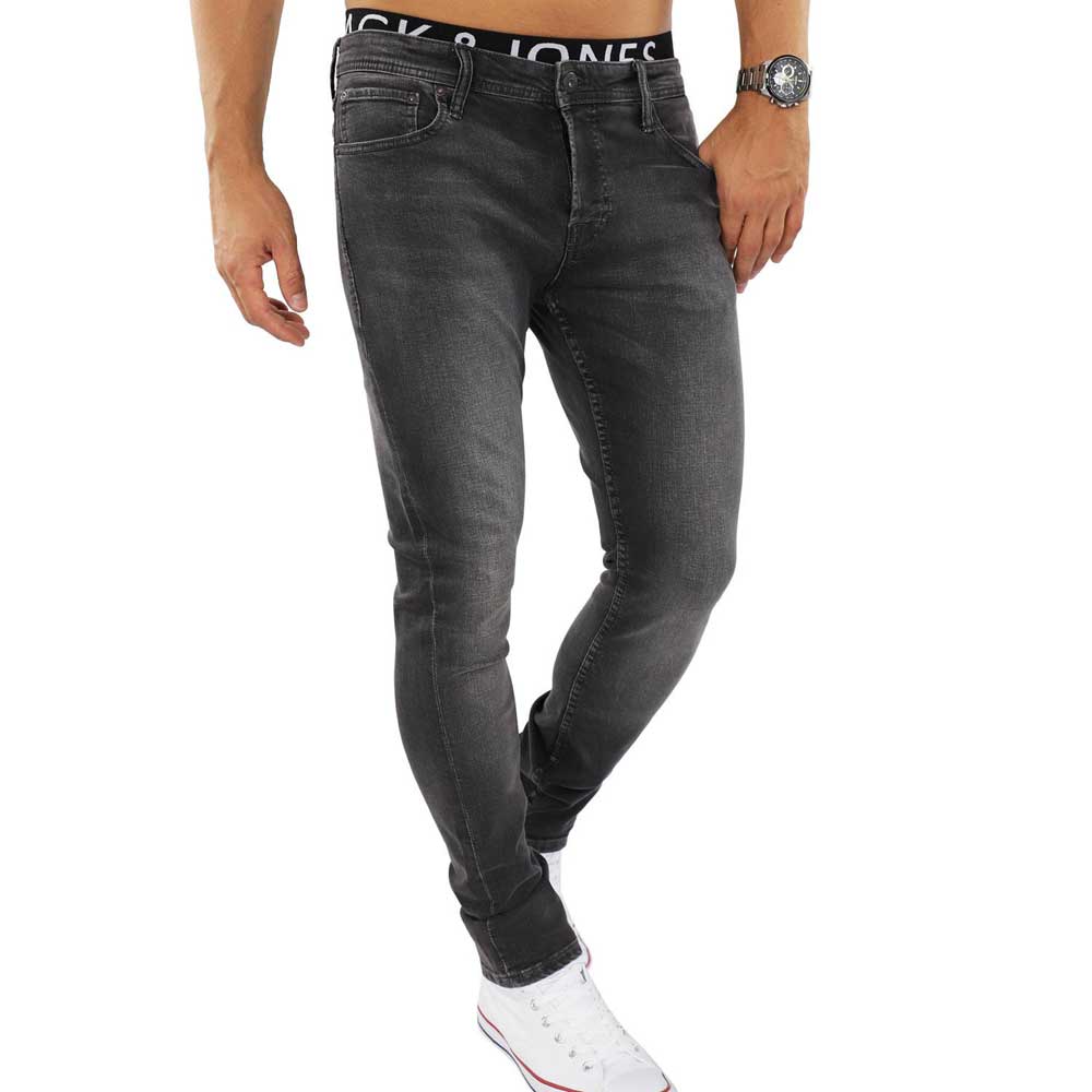 JACK & JONES JjiGlenn Slim Fit Jeans | Grau Denim | 34W/32L | Mit Stretch