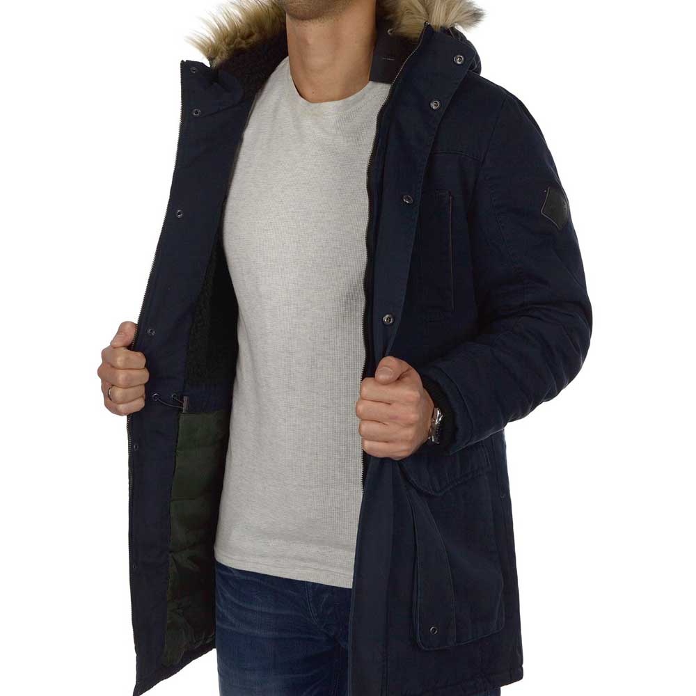 ONLY & SONS Onsenrico waterdichte stretch parka OTW, zwart, L, zwart, L