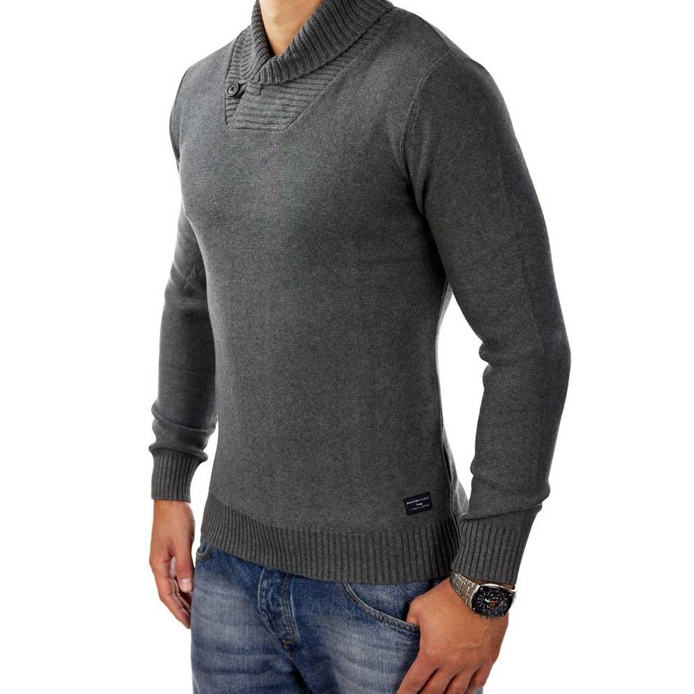 Hochwertiger, stilvoller Herren Strickpullover mit hohem Kragen