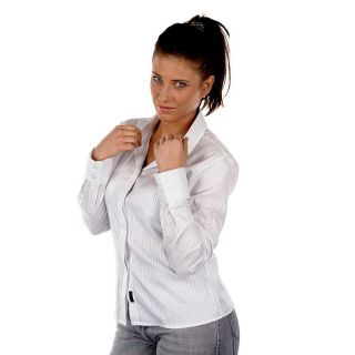 Calvin Klein Damen Bluse Hemd unifarben und gestreift Modell 6 Gestreift Fein