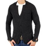 Antony Morato Herren Strickpullover Strickjacke Cardigan Kollektion 1 Modell 7 Grau