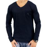 Antony Morato Herren Strickpullover Langarmshirt Kollektion 15 Modell 3 Dunkelblau