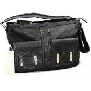 Friis & Company Damen Handtaschen Accessoires Leder Canvas 3 Modell 28 Schwarz