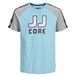 JACK & JONES Herren T-Shirt Jcomaxit Sommer Baumwolle Print Rundhals Regular Fit Hellblau