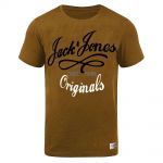 JACK & JONES Herren T-Shirt Jornew Quay Sommer Baumwolle Rundhals Tall & Slim Gold