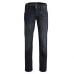 JACK & JONES Herren Jeans Clark 836 Gerades Bein Regular Fit Stretch Used Look Blue Denim