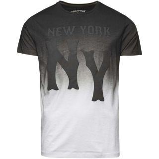 JACK & JONES Herren T-Shirt Jjgun Sommer Baumwolle Print Rundhals Slim Fit Pirate Black (helles Schwarz)