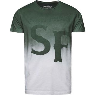 JACK & JONES Herren T-Shirt Jjgun Sommer Baumwolle Print Rundhals Slim Fit Ponderosa Pine