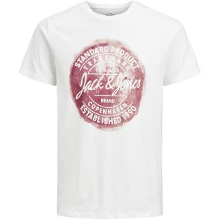 JACK & JONES Herren T-Shirt Jorrejistood Sommer Baumwolle Rundhals Slim Fit Wei�