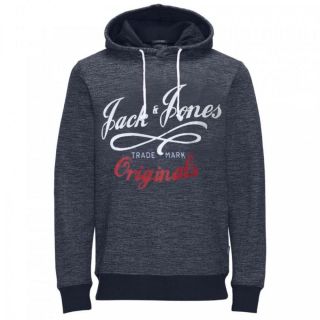 Jack & Jones Herren Kapuzenpullover Jornew Quay Sweat Hoodie Blau