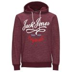 Jack & Jones Herren Kapuzenpullover Jornew Quay Sweat Hoodie Rot