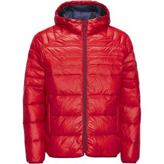 JACK & JONES Steppjacke Jcobaron leichte Daunenjacke Pufferjacke Regular Fit Rot