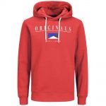 Jack & Jones Herren Kapuzenpullover Jorantwon Hoodie Rot