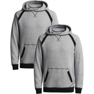 Jack & Jones Herren Kapuzenpullover 2er 4er Pack Jorcamalot Sweat Hoodie Casual 2er Pack Grau-Schwarz
