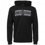 Only & Sons Herren Kapuzenpullover Hoodie Onsruflo Sweat Schwarz