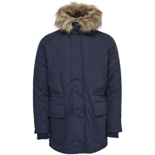 ONLY & SONS Parka Sigurd Herren Winterjacke Winterparka Outdoorjacke Dunkelblau