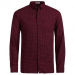 Jack & Jones Herren Trachtenhemd Jorjohan Langarm Rot