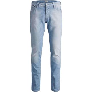 JACK & JONES Herren Jeans Jjitim 799 Slim Fit Stretch Hellblau Stonewashed Blue Denim