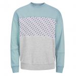 Jack & Jones Pullover Sweatshirt Jcobeagle Herren Hellblau
