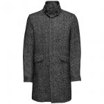 Only & Sons Herren Wollmantel Onsseverin leicht Grau
