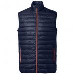Selected Homme Herren Weste Steppweste Shxsimple Bodywarmer Daunenweste Dunkelblau Orange