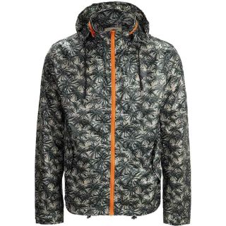 SELECTED HOMME �bergangsjacke Camo Palm leichte Jacke wasserabweisend Kapuze Mehrfarbig
