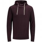 Jack & Jones Kapuzenpullover Joreris Knit Hood Herren Weinrot