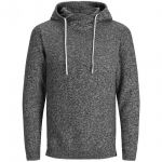Jack & Jones Kapuzenpullover Joreris Knit Hood Herren Hellgrau meliert